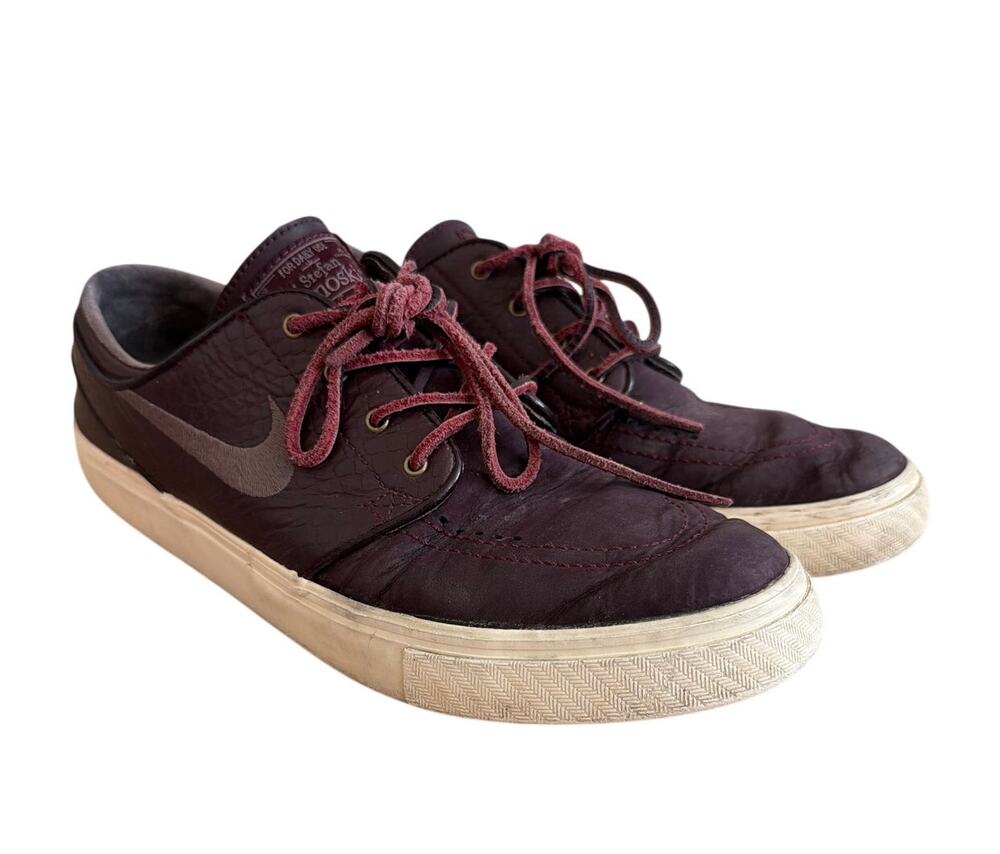 Nike SB Zoom Stefan Janoski Premium Deep Burgundy Snakeskin - Size 9